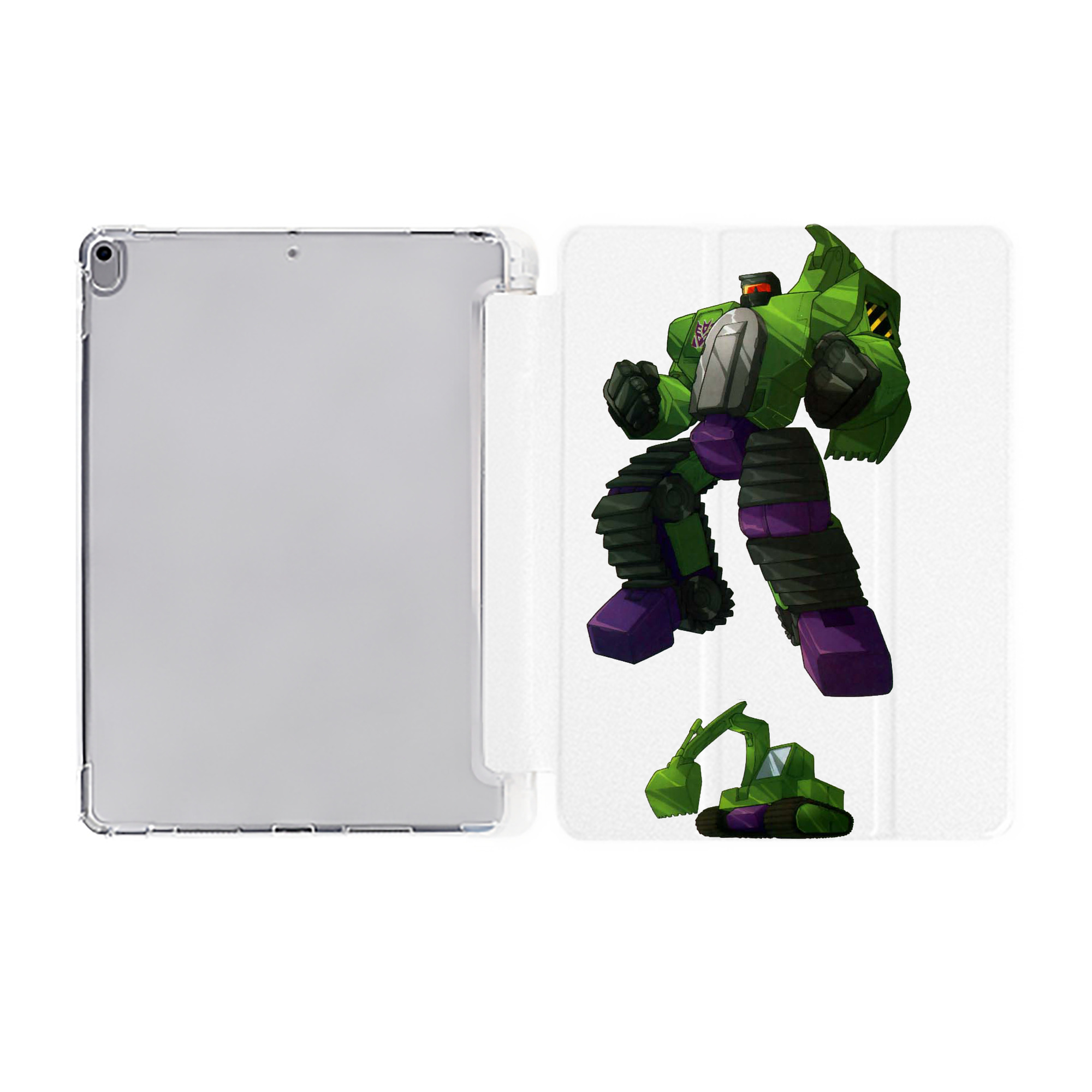 （画像用）  IPad ケース ペン収納付き 三つ折りスタンド PUレザー×シリコン 対応機種9.5/10.5/10.9インチ
